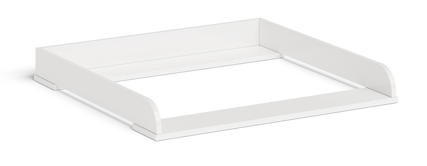 Oti Wickelaufsatz für IKEA Kommode Malm, Hemnes, Nordli weiß, 10 x 74 x 80 cm