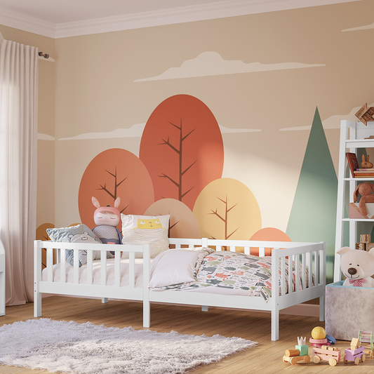 Vere Kinderbett hoch, weiß, 90x200 cm ohne Schubladen