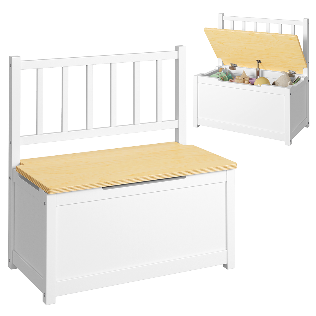 Sora Kindersitzbank, weiß/natur