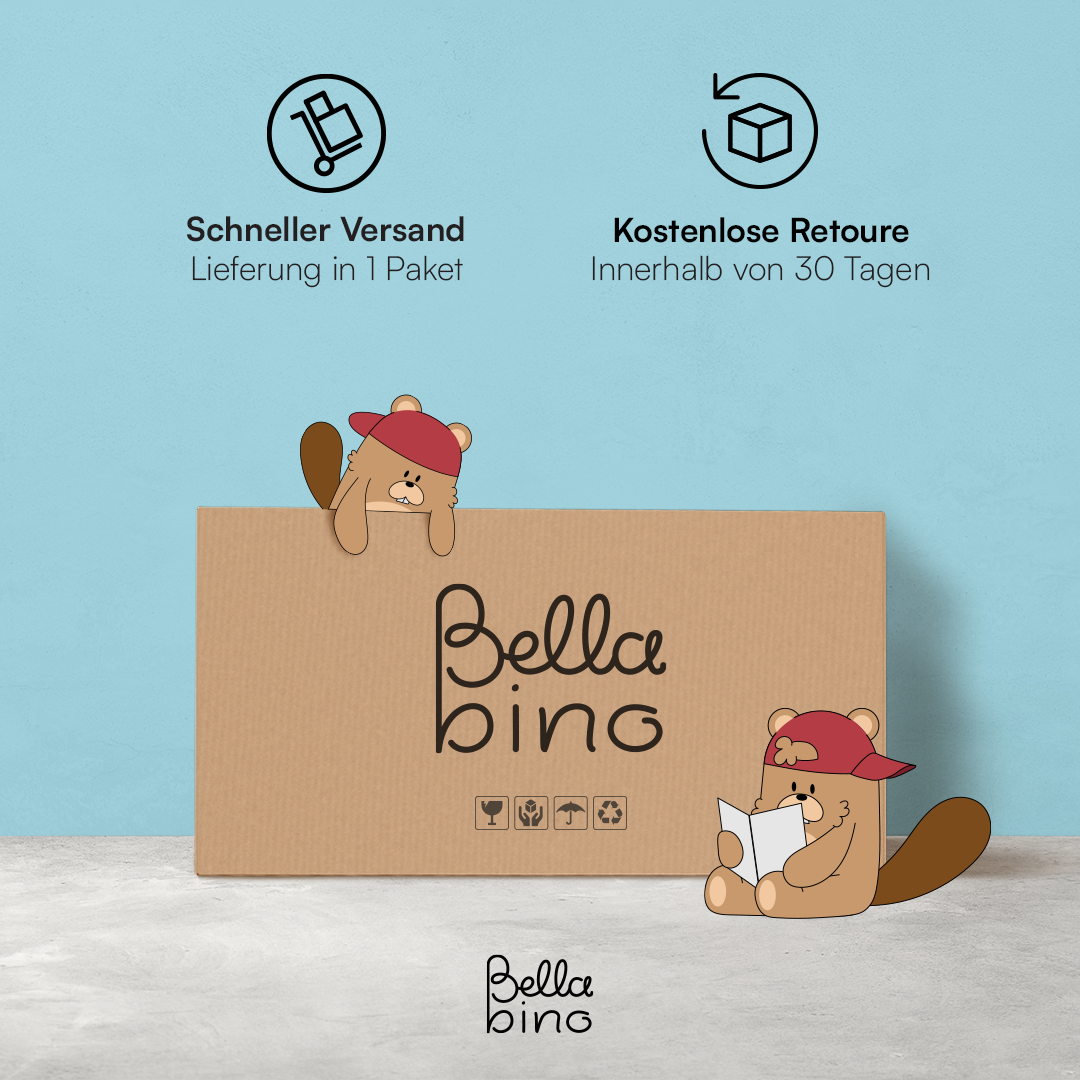 Liri Kombi-Kinderbett 70x140 cm, weiß/natur, 3-fach höhenverstellbar, umbaubar zum Juniorbett, inkl. Umbauseiten