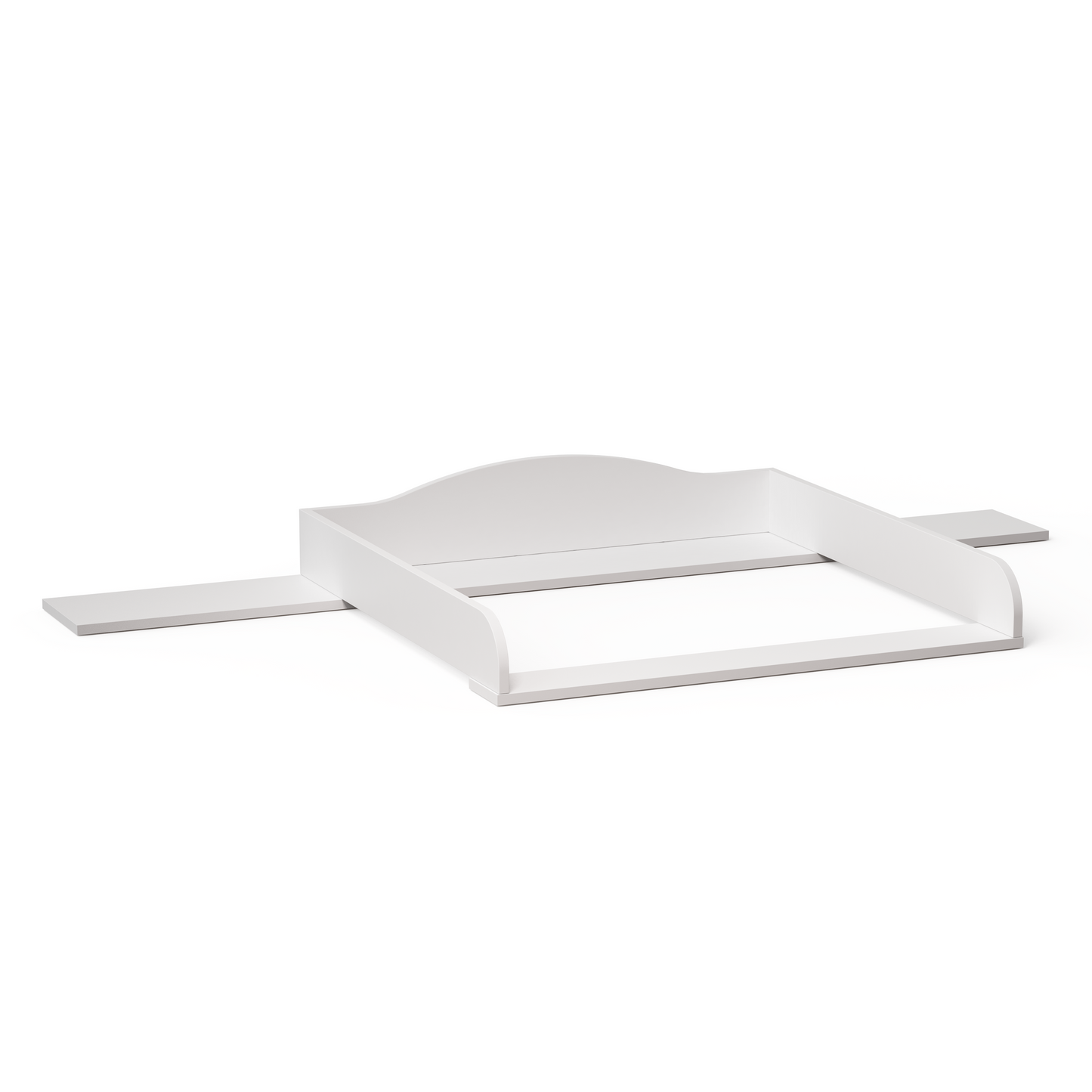 Oti Wickelaufsatz für IKEA Hemnes, Malm, Nordli Kommoden (Breite 160 cm), weiß, 16,5 x 78 x 160 cm, mit Platzfüller