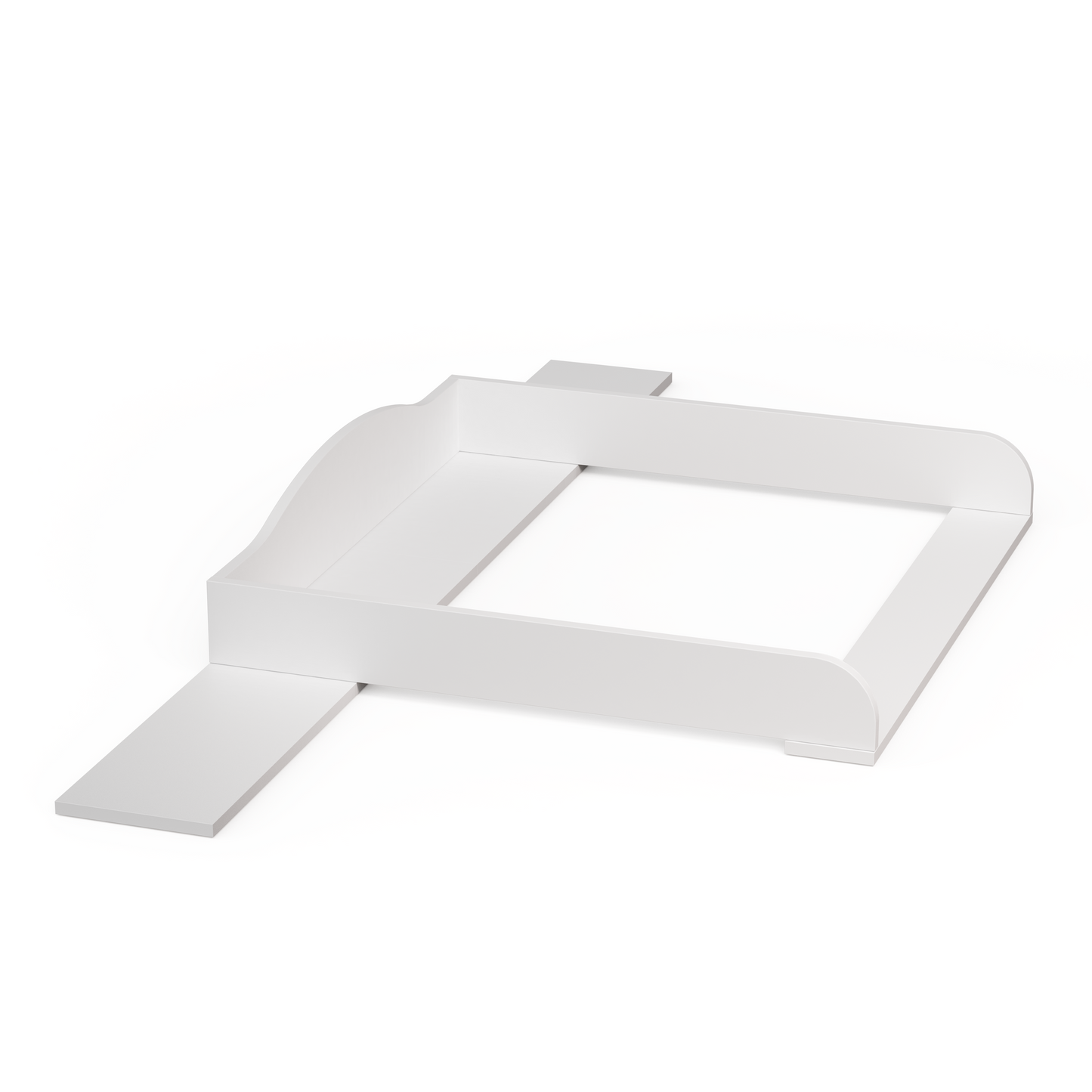 Oti Wickelaufsatz für IKEA Hemnes, Malm, Nordli Kommoden (Breite 160 cm), weiß, 16,5 x 78 x 160 cm, mit Platzfüller