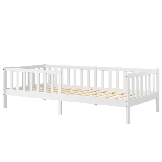 Vere Kinderbett hoch, weiß, 90x200 cm ohne Schubladen mit Matratze