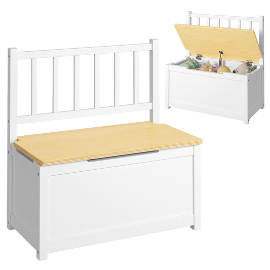 Sora Kindersitzbank, weiß/natur