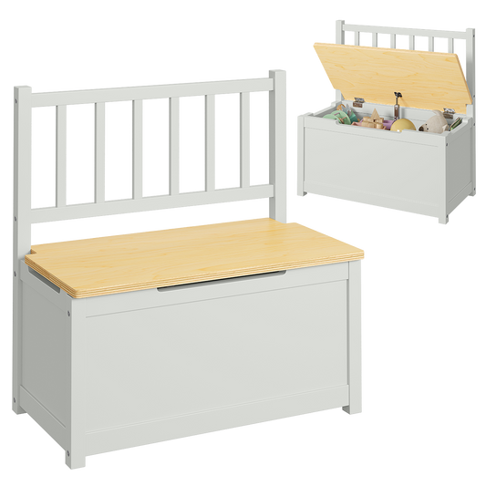 Sora Kindersitzbank, natur/grau