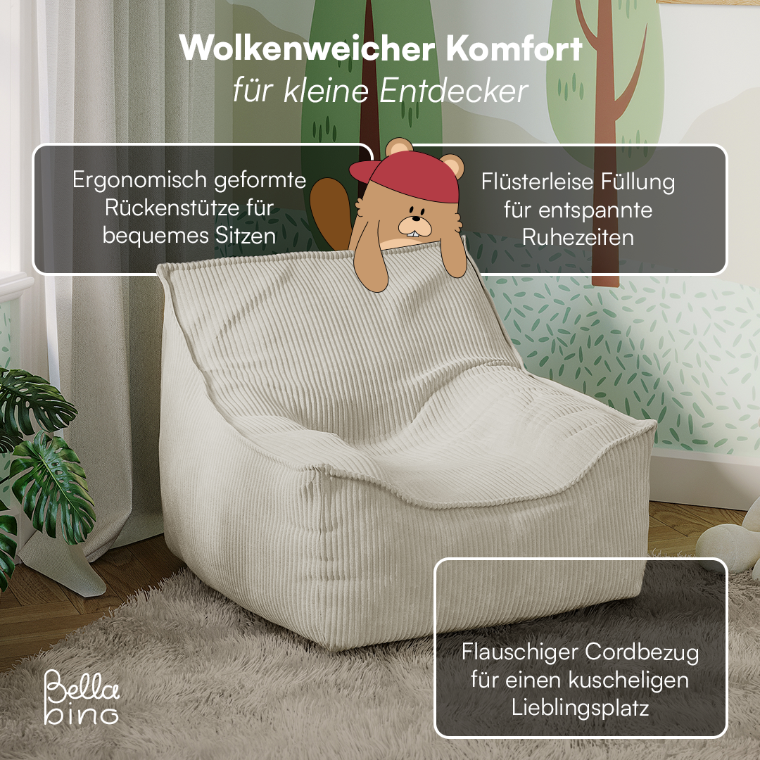 Cleo Kindersitzsack, beige