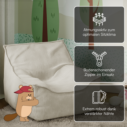 Cleo Kindersitzsack, beige