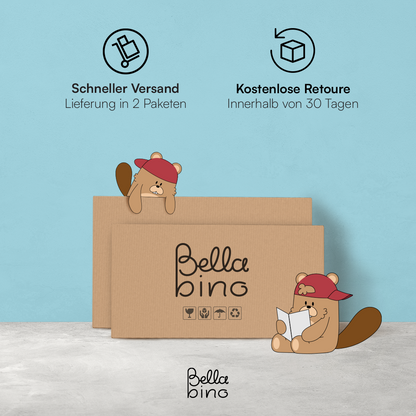 Liri Wickelkommode, weiß/natur, mit 3 Schubladen und abnehmbaren Wickelaufsatz